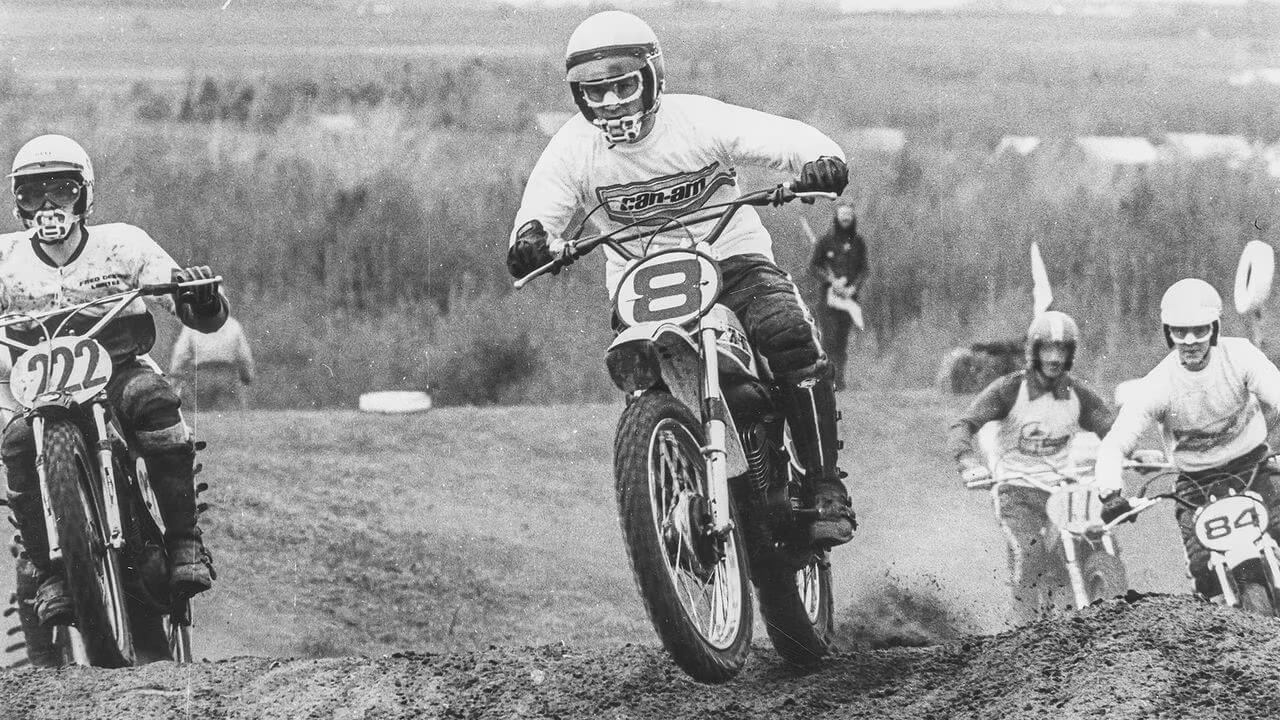 Imagen de motocicletas Can Am hace 50 años
